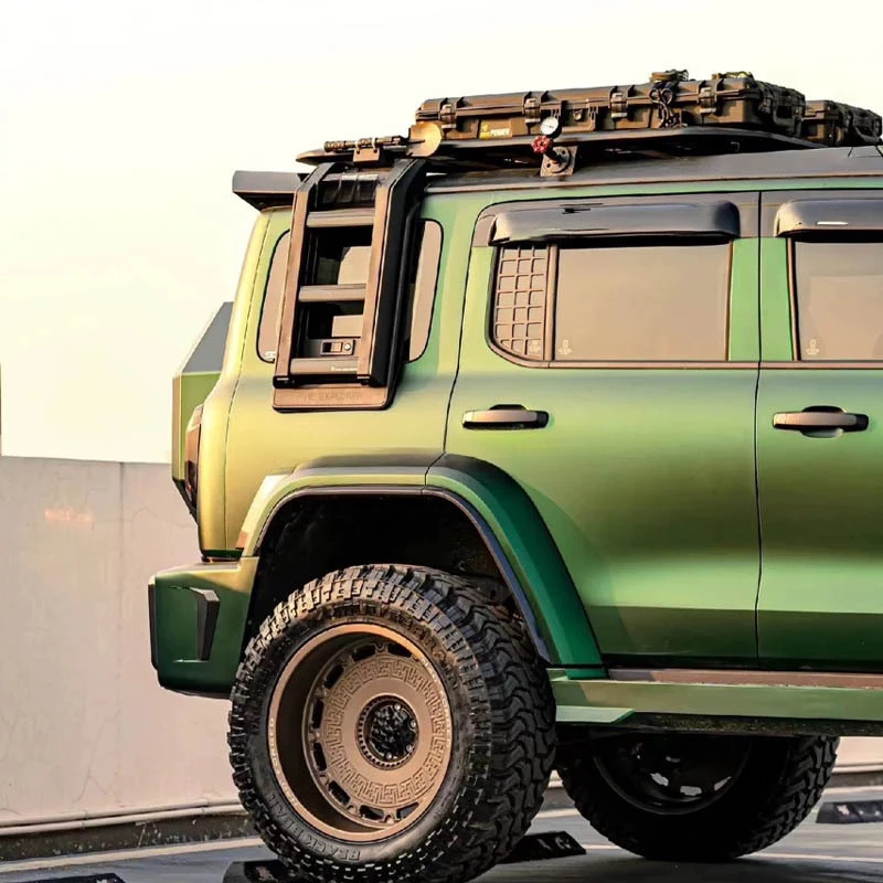 Hot Selling 2025 New Aluminum Roof Platform Expansion Rack, Fit Polestones 01 Jishi Rox, Multifunctional 4x4 Offroad Roof Cargo