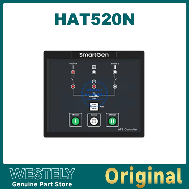 

Original SmartGen HAT520N ATS Dual Power Supply Automatic Switching Controller For Generator Measurement HAT 520N