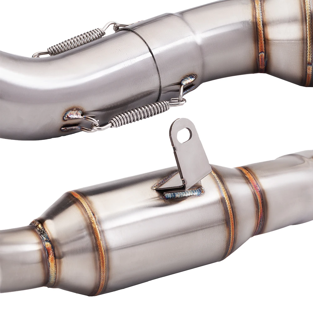 Motorcycle Exhaust R77 Slip On For MT-09 MT09 xsr900 motorcycle exhaust systems modified front link pipe 2014-2023