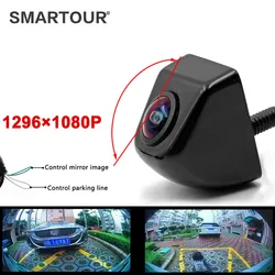 Smartour CCD Car Rear View Camera Fisheye Lens Black Metal Shell With Parking Line HD Night Vision Car Electronic Accessories