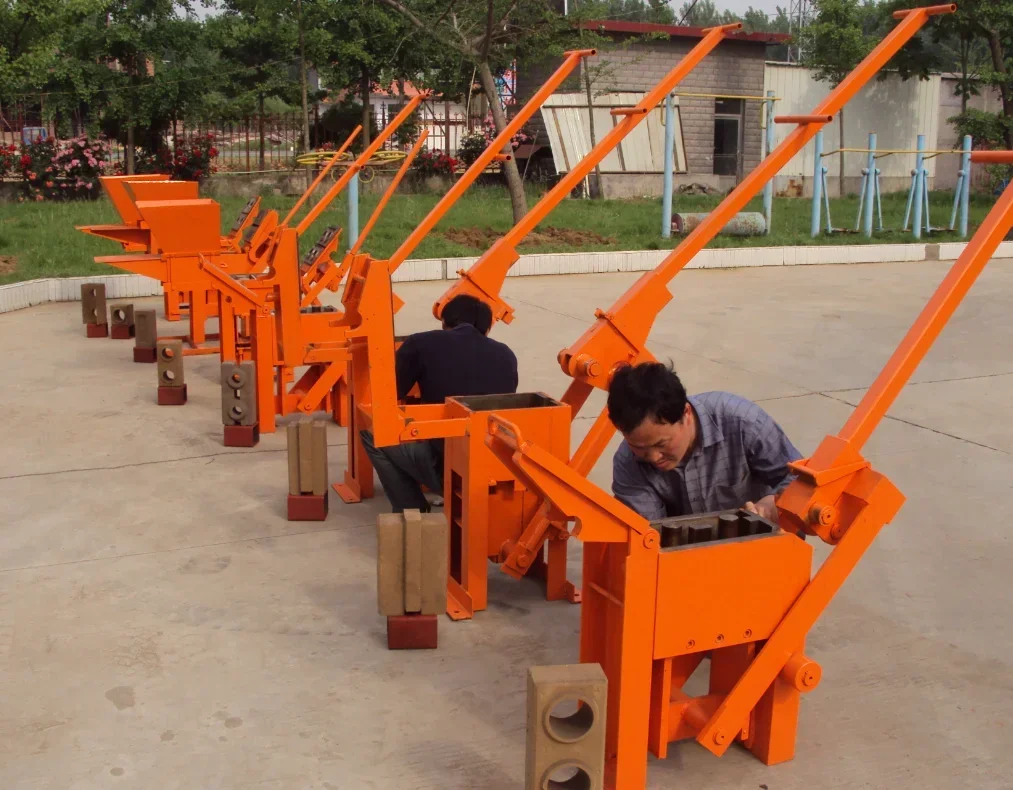 2-45 Manual Clay Block Machine Eco Interlocking Block Bricks Machine Clay Bricks Making Machinery