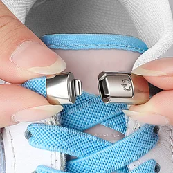 Lazy man shoelace buckle free tie elastic elastic male w flat shoelace rope women's children do not need to tie fixed artifacts