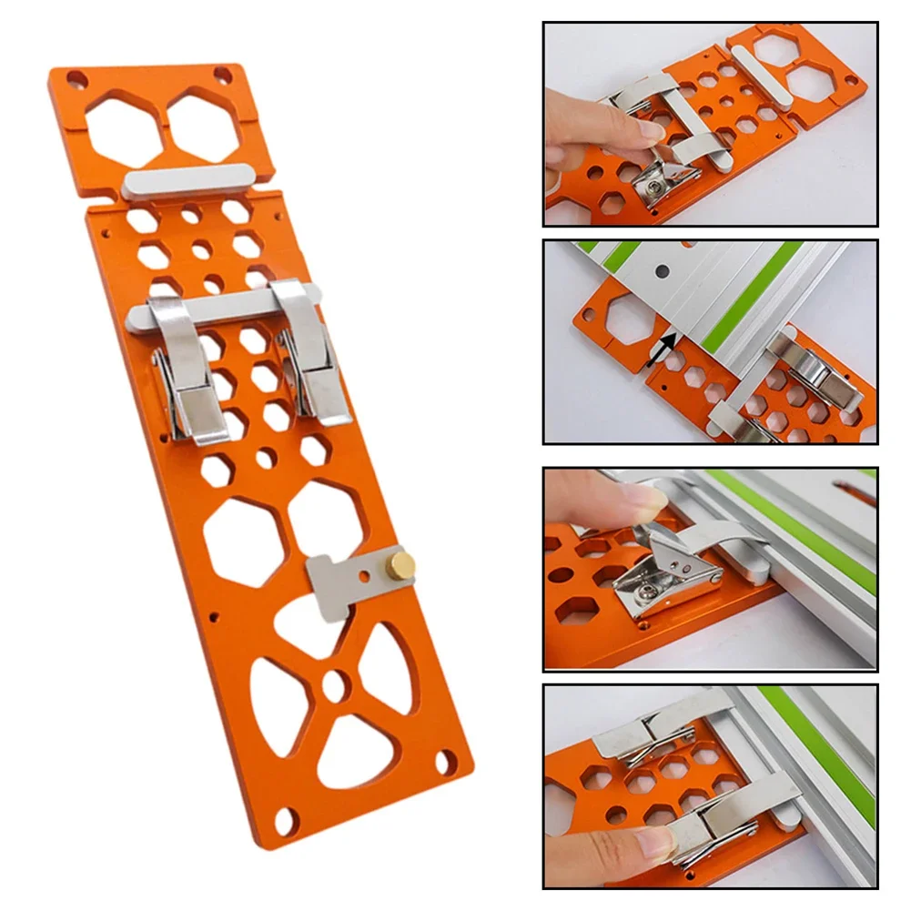 Long lasting Aluminum Alloy and Stainless Steel Woodworking Track Saw Square Compatible with Circular Saws 340mm Length