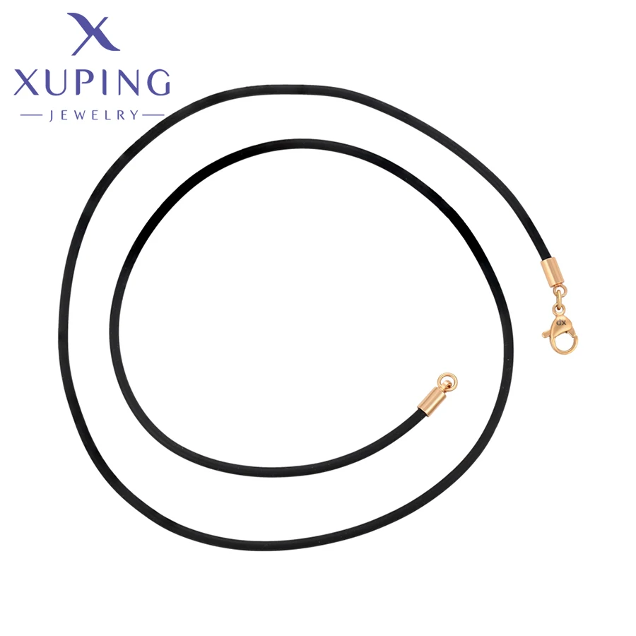 Xuping Schmuck Heiße Verkäufe Kupfer Legierung Einfache Leder 50 cm Gold Farbe Halsketten für Frauen Exquisite Geschenk X00805074