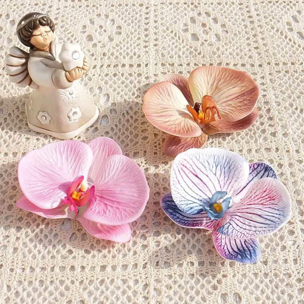 

Cute DIY Jewelry Making Craft Simulated Flower Headdress Decoration Butterfly Orchid Flower Hairpin Handmade Accessories Women