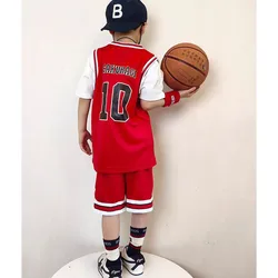 Boys Girls Anime Shohoku School Basketball Team Cosplay Costume Sport Wear Sets Sakuragi Hanamichi Child Jersey Suits