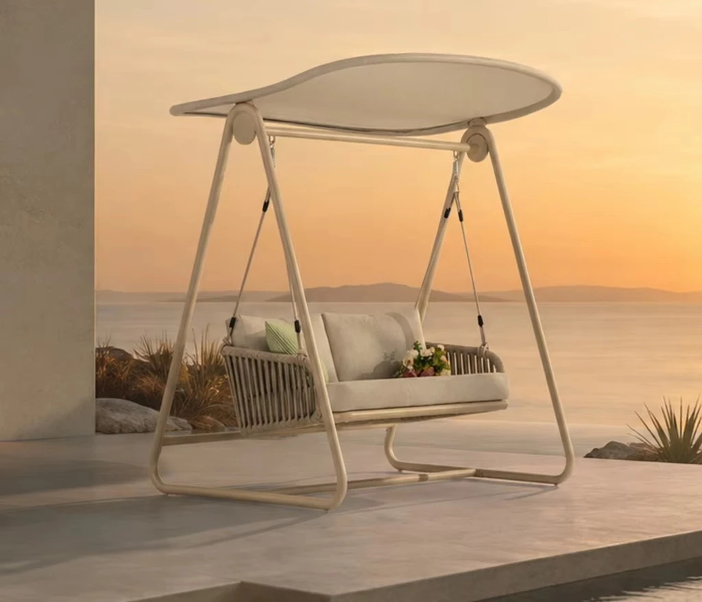 Double Hanging Egg Chair Garden Swing Outdoor Furniture