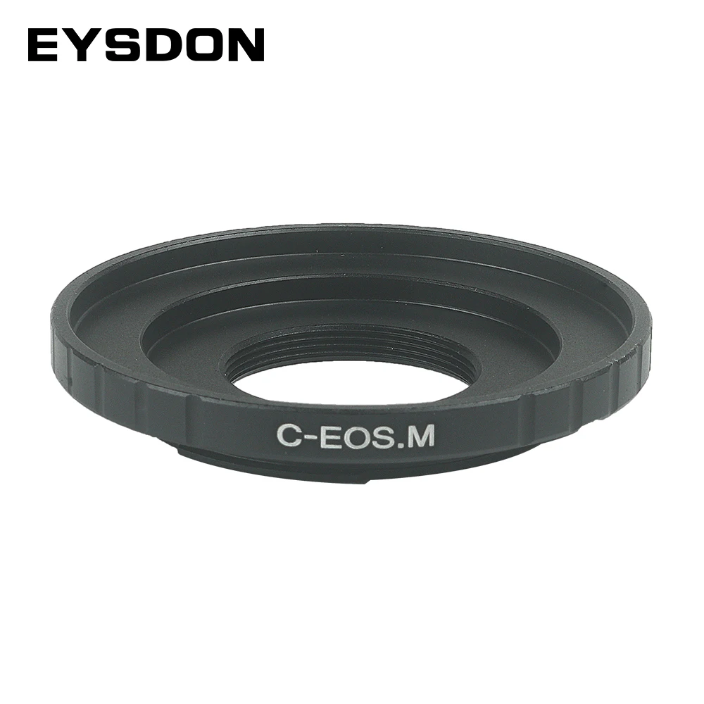 EYSDON Lens Mount Adapter C to EOS.M Converter Compatible with C-Mount CCTV/Cine Lenses on Canon EF-M Mount Cameras