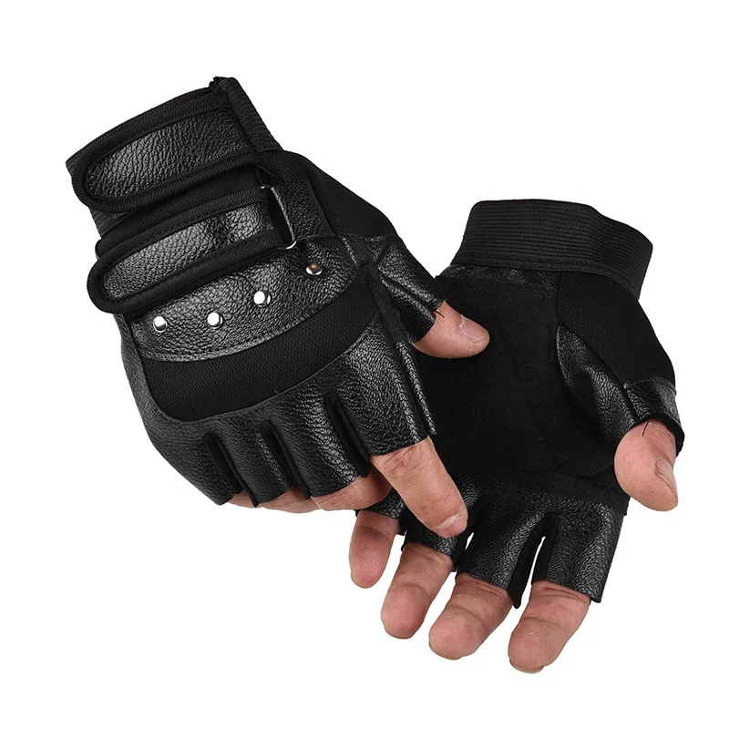 Half-finger gloves men's combat tactical gloves outdoor mountaineering fitness cycling motorcycle cut resistant