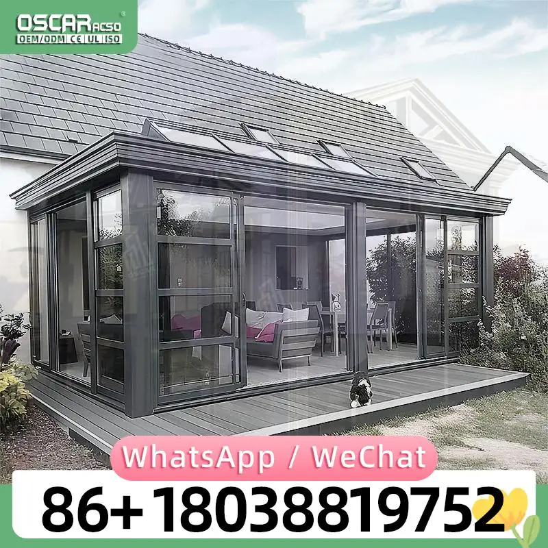 

Automatic Open Retractable Electric Skylight System for Sunroom Patio Glasshouse sunroom