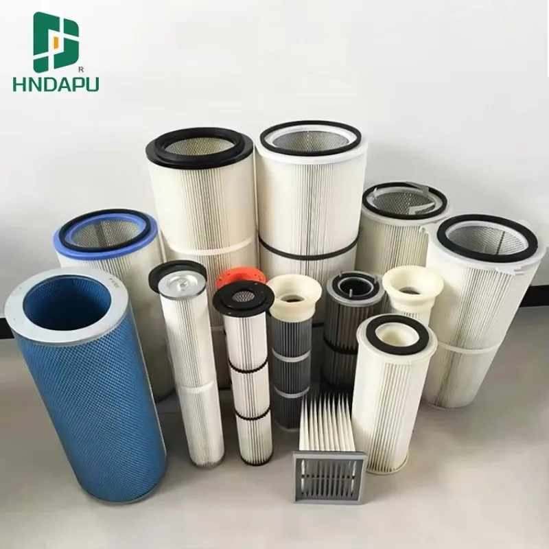 Manufacturer Direct Sale New Customized  152*250*245 Blue PU End Cap  Polyester Fabric  304 Internal Skeleton Air  Filter - view 3