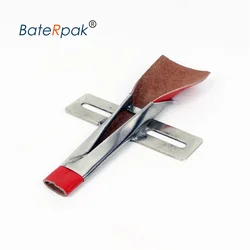 BateRpak-Guía de plegado de correa de cuero personalizada, pressor de carpeta de cinturón de cuero. Piezas de guía de correa, precio de 1 pieza