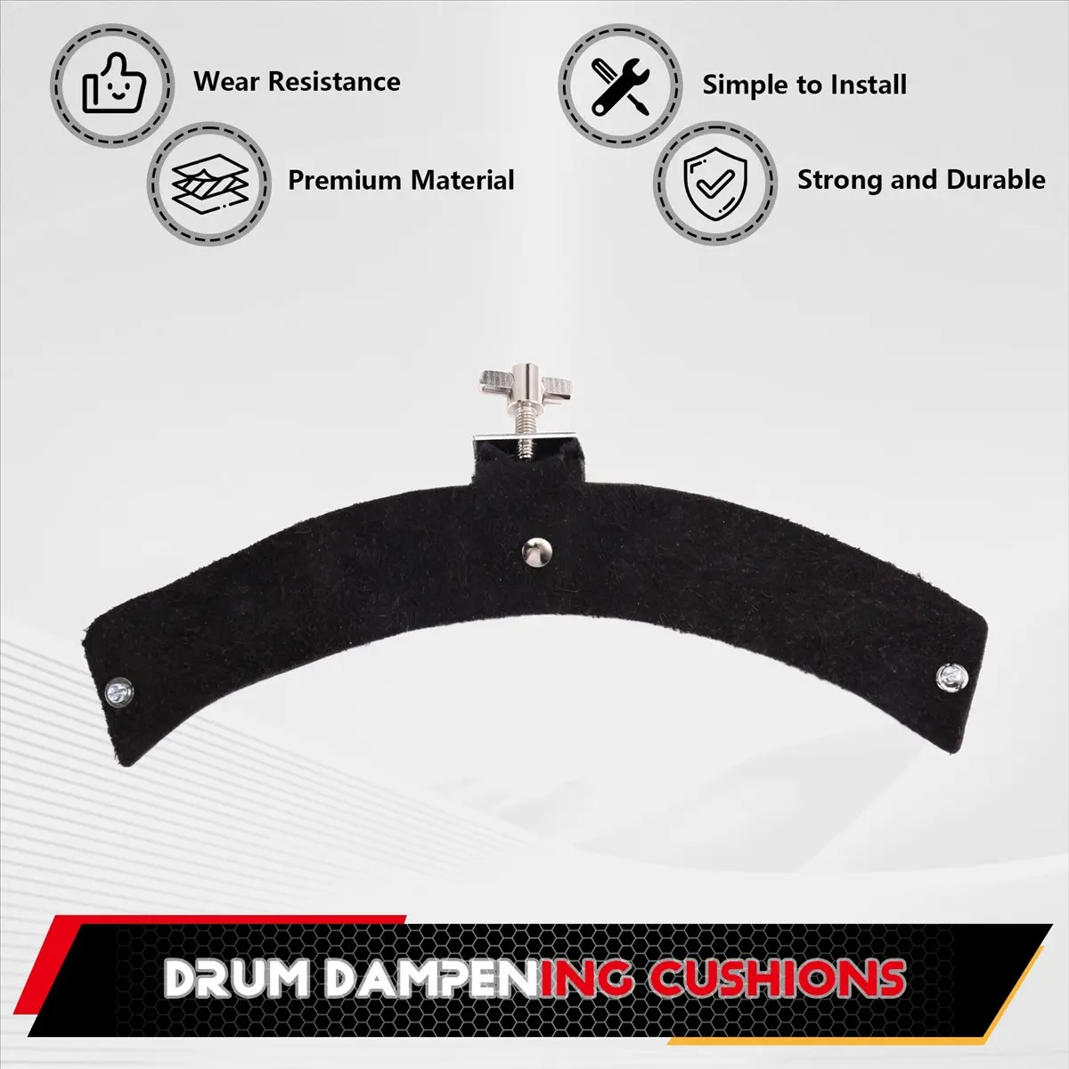 ملصقات الطبل الجلدية، وسائد الطبل الملطف، حصيرة تلطيخ الطبل [AA74-AAA]