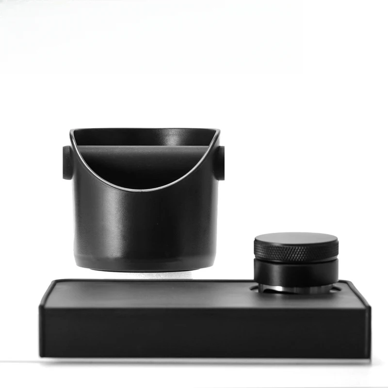 

3pcs Mini Coffee Knock Box, Thick Plastic Coffee Grounds Container, Silicone Coffee Tool Set For Home Use