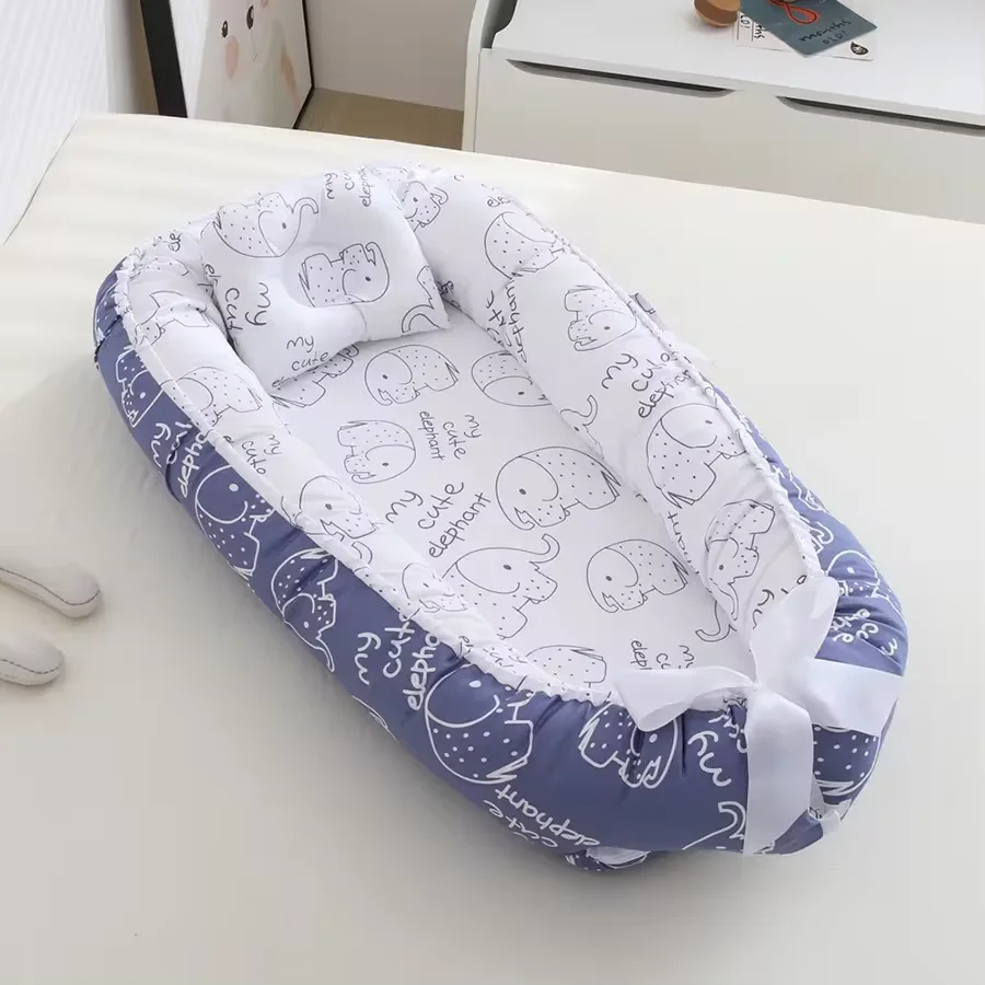 Baby Nest for Co Sleeping neonato lettino In cotone traspirante regolabile culla a letto portatile