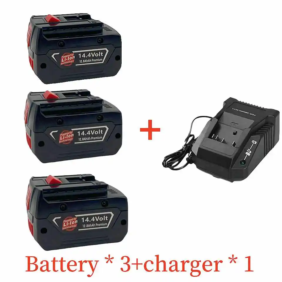 14.4V 3000mAh rechargeable lithium battery suitable for Bosch GBH GDR GSR 1080 DDS180 BAT614G BAT607 BAT607G electric drill