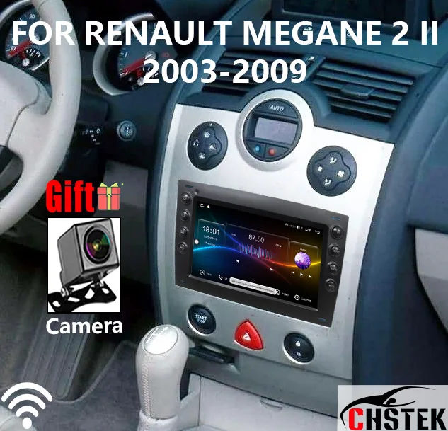 Carplay Android For Renault Megane 2 II 2002 2003-2009 CHSTEK Wireless Radio Fit Exchange Audio Navigation Bluetooth Handsfree