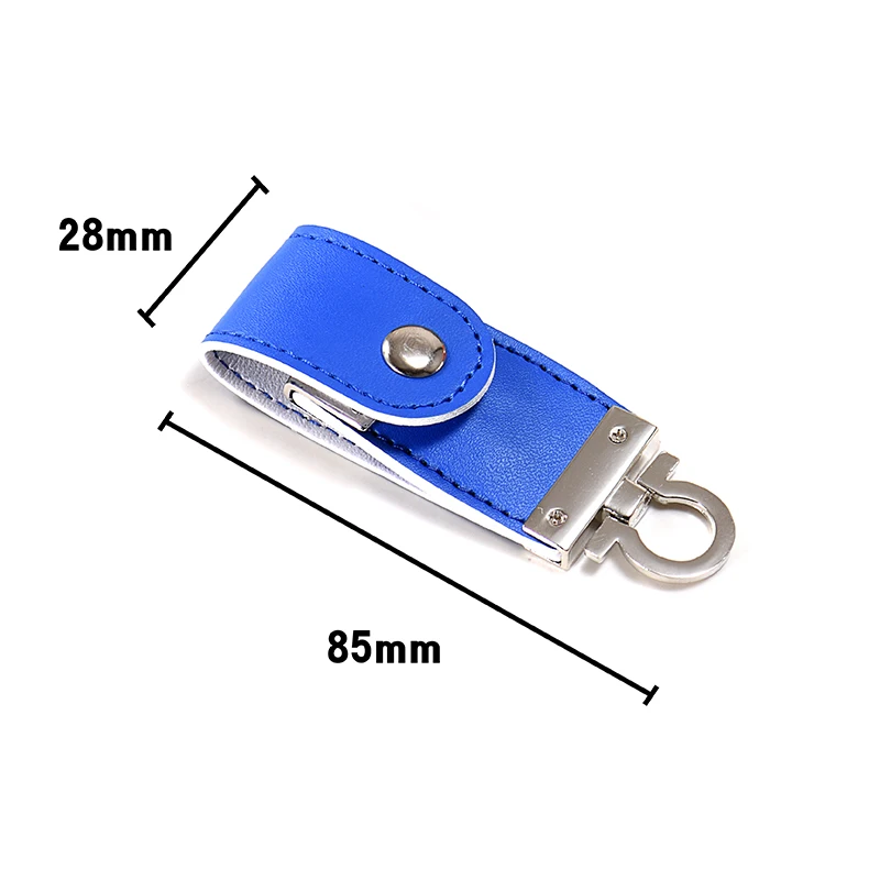 Custom LOGO Leather USB 3.0 Flash Drive 4GB 8GB 16GB 32GB 64GB 128GB Gifts Key Chain Pen Drives High Speed Memory Stick U Disk