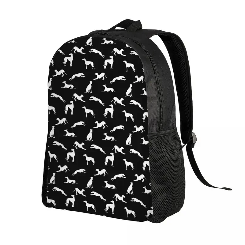 Custom Greyhounds Laptop Backpack Women Men Basic Bookbag for School College Students Whippet Sighthound DOg Bag