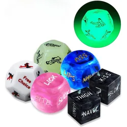 Sexual Dice Games Funny Gift with Sexual Postures Luminescent Party Sex Toys Glow in The Dark Posture Erotic Sex Toy For Couples