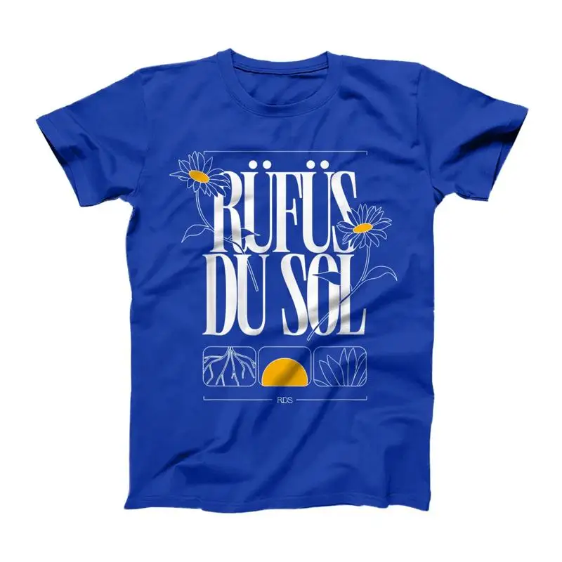 Синяя футболка Rufus Du Sol Merch Happy Days, размер S 2345XL OM665