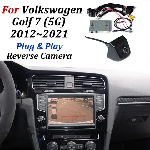 폭스바겐 VW 골프 7 (5G) 용, 2012 ~ 2021 오리지널 화면 업그레이드 주차 시스템, 자동차 후면보기 역방향 카메라 및 인터페이스 폭스바겐 VW 골프 7 (5G) 용, 2012 ~ 2021 오리지널 화면 업그레이드 주차 시스템, 자동차 후면보기 역방향 카메라 및 인터페이스