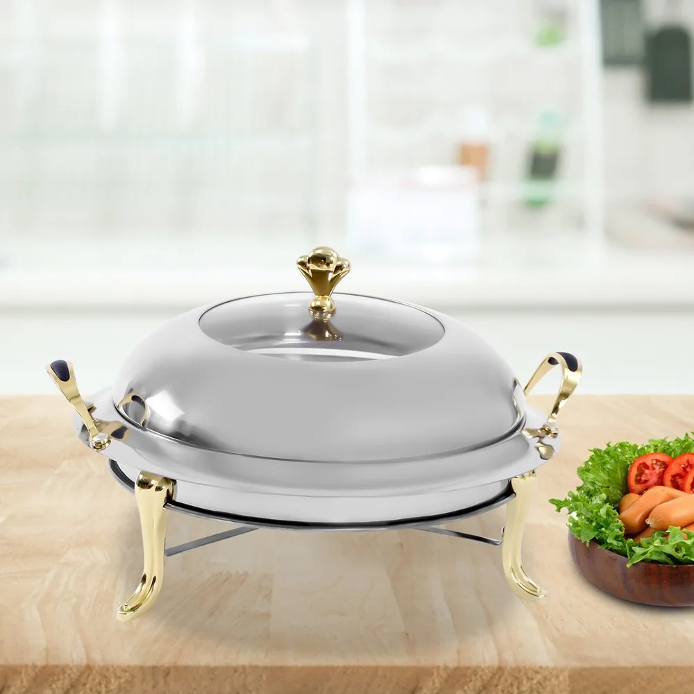 

Catering Stainless Steel Chafer Chafing Dish Set Buffet Party Food Warmer 3L