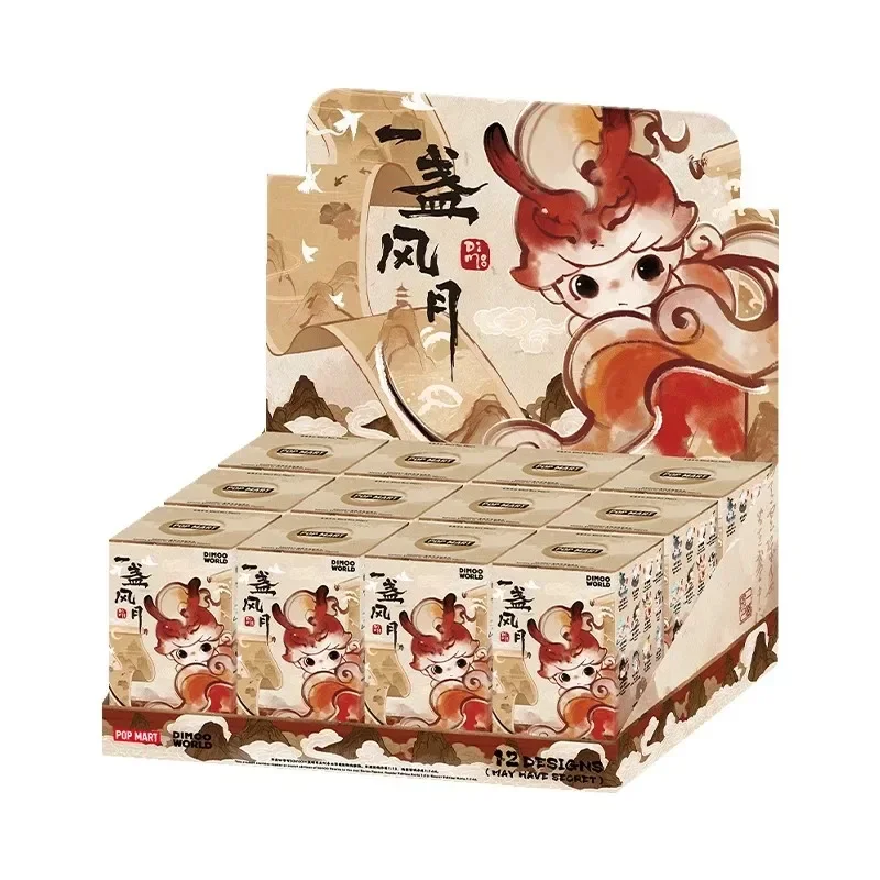 

POP MART DIMOO Stories in the Cup Series Blind Box Toys Kawaii Anime Action Figure Surprise Mystery Box Dolls Girls Gift Toys