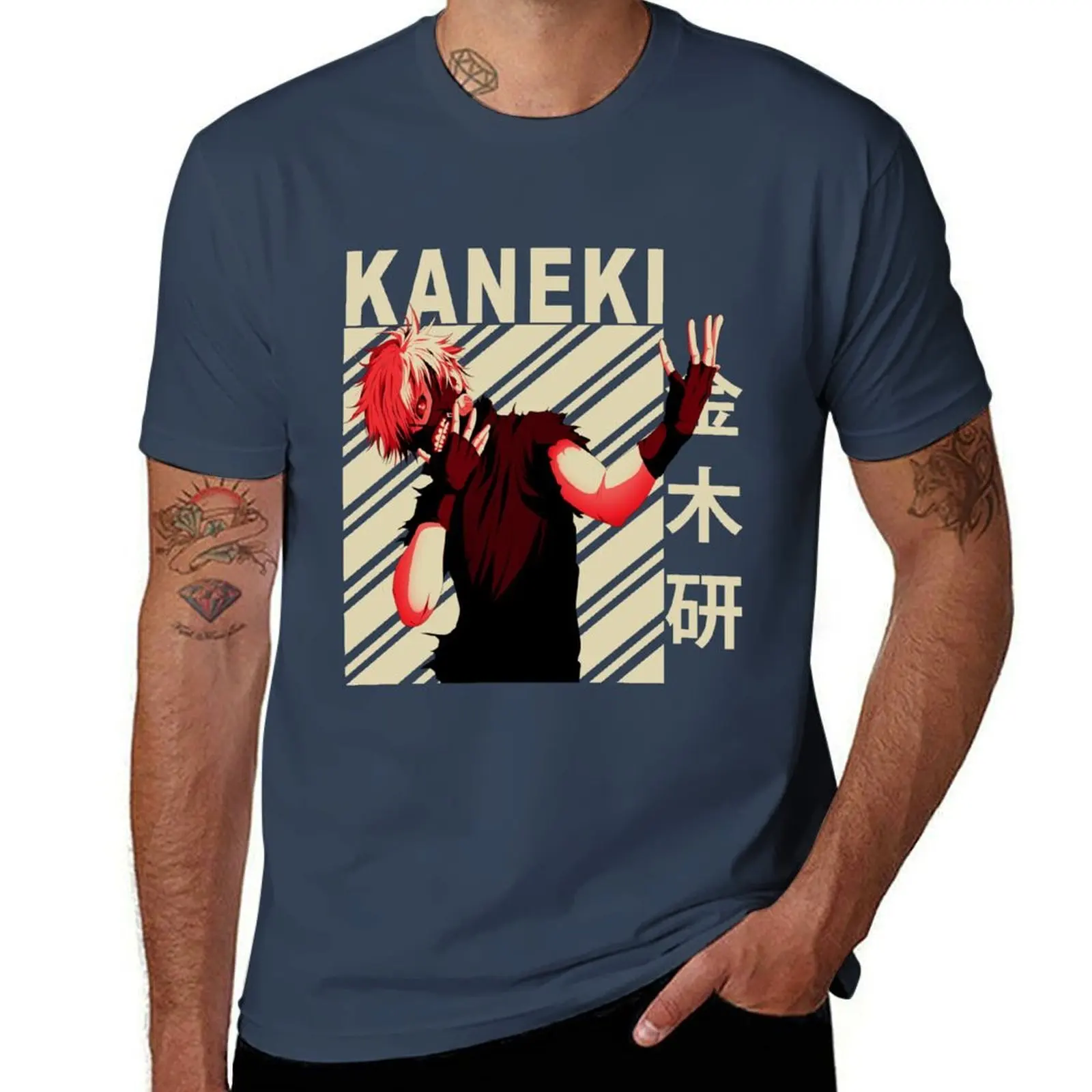 

Ken kaneki - Vintage Art T-Shirt Cool Feeling Summer Tee Shirt