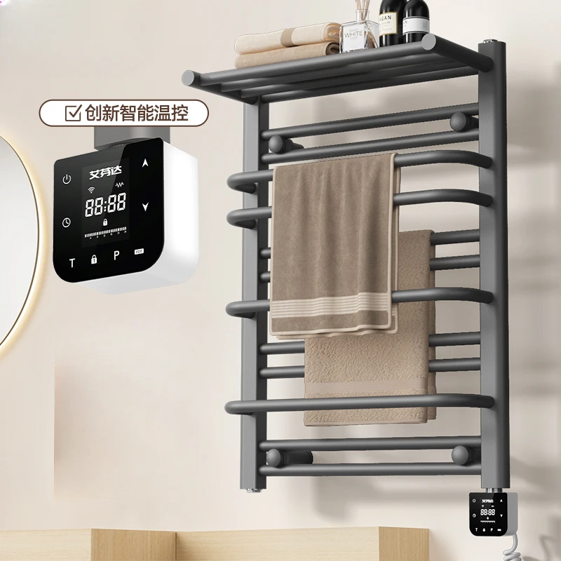 

Электрическая вешалка для полотенец, подогрев ванной комнаты, сушка, банное полотенце, умная вешалка из углеродного волокна Toalheiro Eletrico, электрическая грелка для полотенец