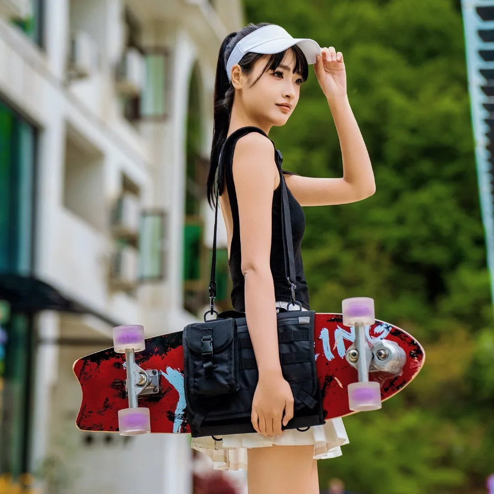 Ski Shoulder Bag Durable and Versatile Ski Bag Simple Versatile Snowboard Bag Portable Crossbody Ski Bag High-end Skateboard Bag