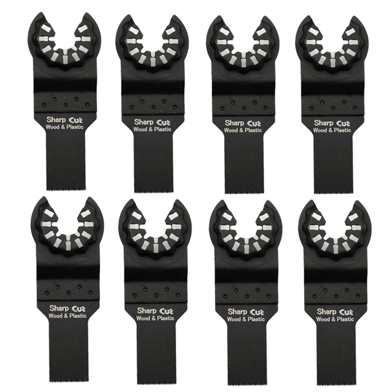 Hojas de sierra oscilantes para cortar madera, herramientas Multimaster reemplazadas, accesorios de bricolaje, 20mm, 8 paquetes