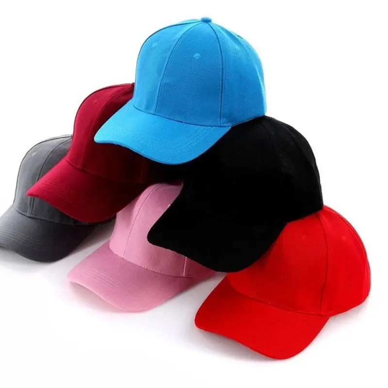 1PC Boy Girl Cap Casual Plain Baseball Cap Adjustable Snapback Street Hat Hip-Hop Sun Hat Adjustable Students Peaked Caps