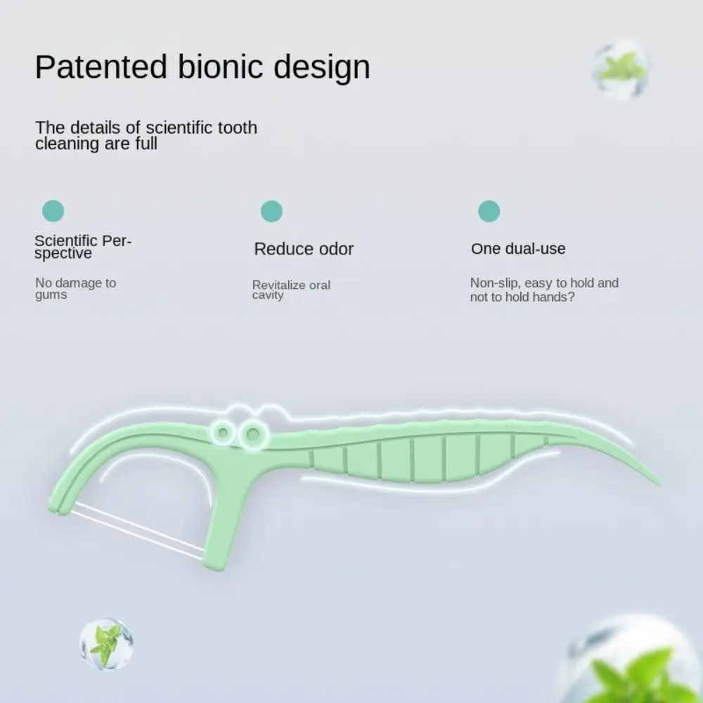 10 pz/scatola Seal Design contenitore per filo interdentale presa bilaterale automatica scatola di immagazzinaggio del filo interdentale per la cura dei denti pulizia orale