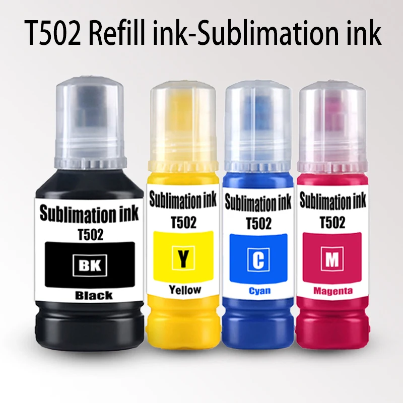 Sublimation Ink For T502 542 532 Epson EcoTank ET-2760 ET-3710 ET-3760 ET-4760 ET-5800 ET-5850 ET-5880 ET-16600 ET-16650 Printer