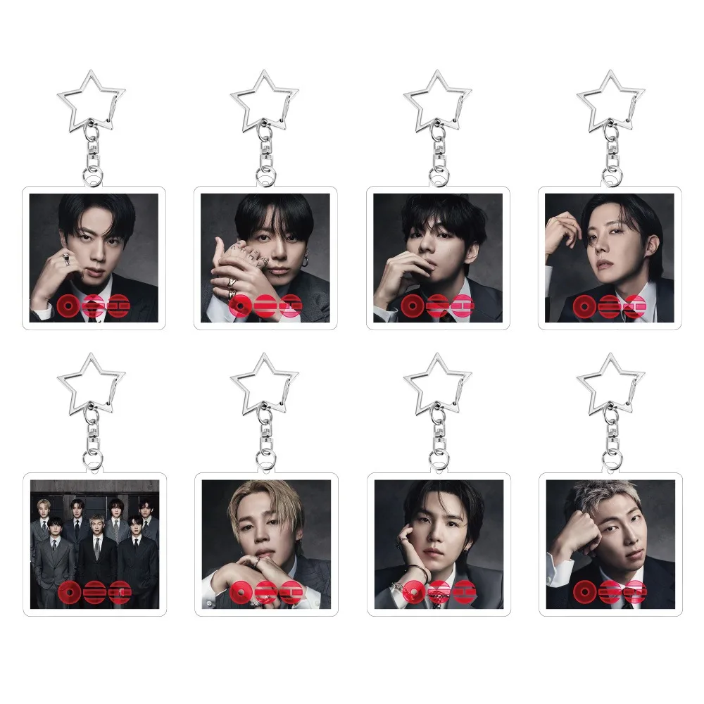 

Акриловый брелок-подвеска для рюкзака с изображением участников корейской мужской группы (JIN, SUGA, J-HOPE, RM, JIMIN, V, JUNGKOOK) – персонализированный подарок