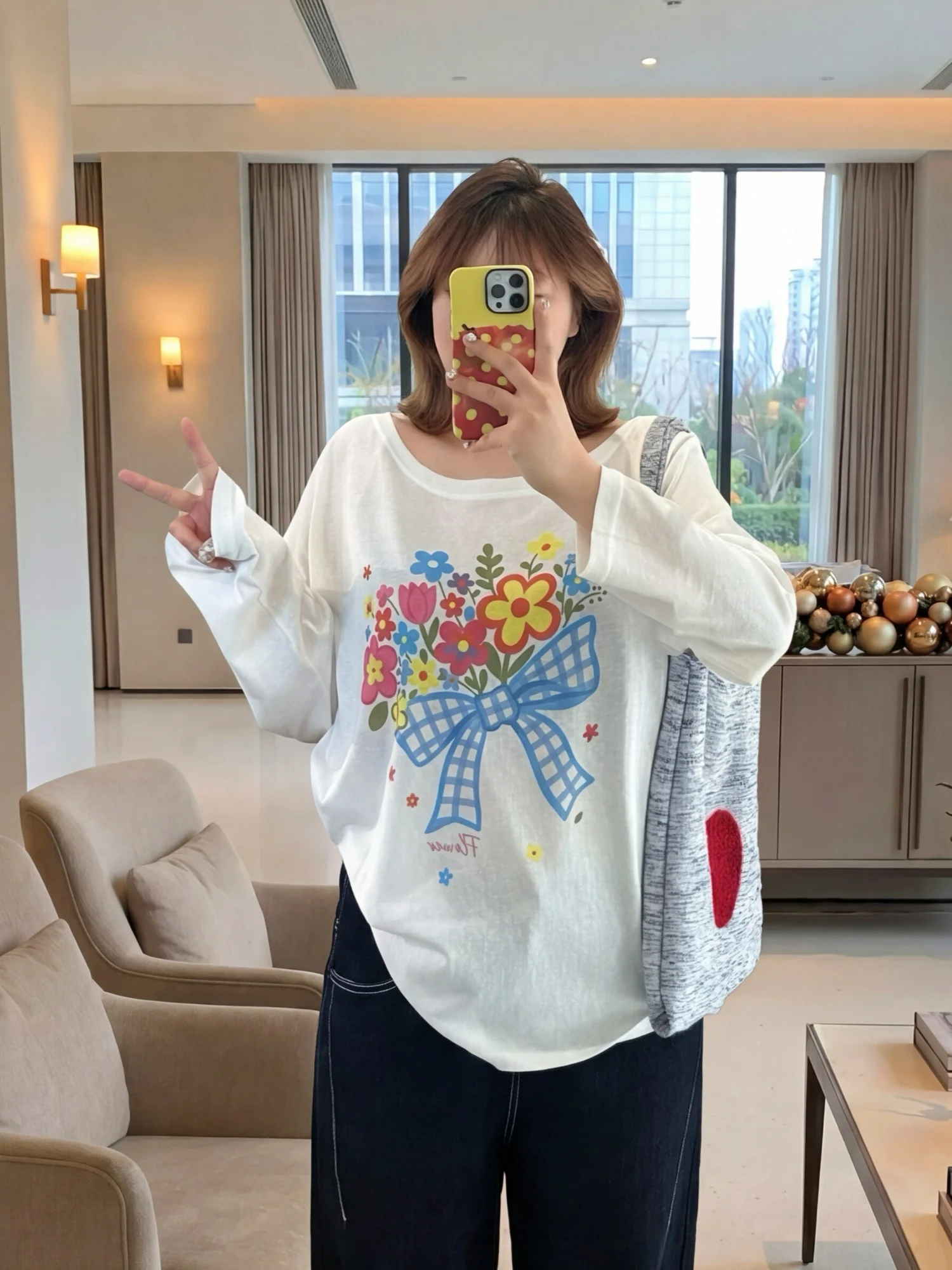 

plus Size Women's Loose Cover up Shirt Summer New Commuter Style Flattering for All Body Types Meat Concealing Slimming