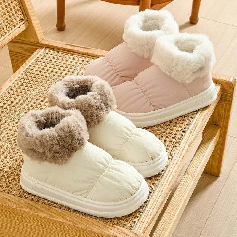 Winter women man boots snow boot plush waterproof platform cotton shoes plush warm indoor new comfort anti slip ankle boots image 3
