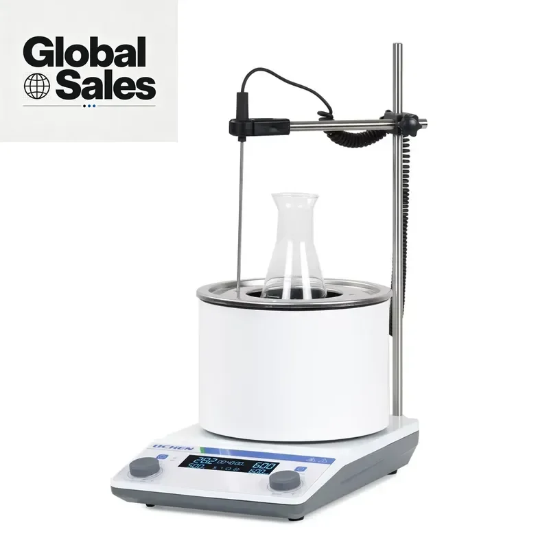 LICHEN 250C Brushless DC Motor 1.5L 2000rpm High Quality Timing Heating Function Mixer Bath-type Magnetic Stirrer