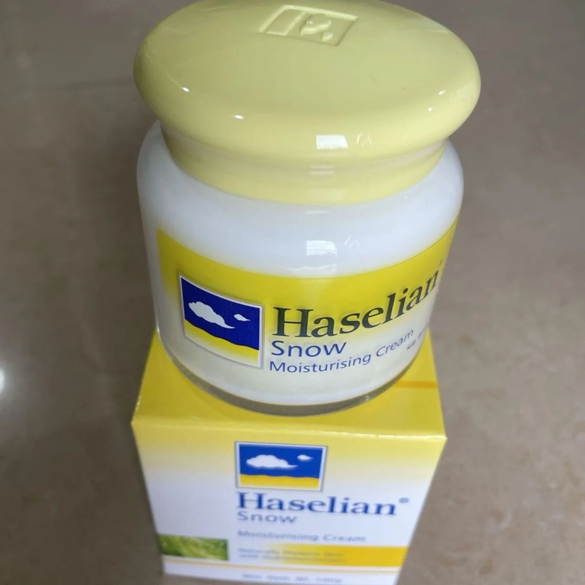 100g HASELIAN-Crème hydratante de neige pour peaux normales à sèches,  réparation de la peau, barrière hydratante pour le visage