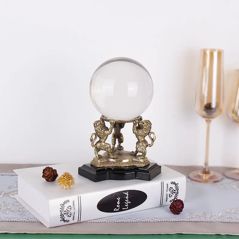 Home soft decoration jewelry crystal ball ornament luminous creative living room decoration