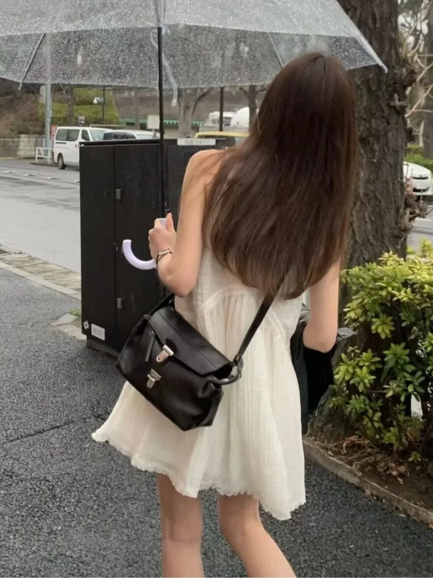 Chic Korean Style Sleeveless Dress Versatile Cute Age-Defying Bloggers Favorite Dress Suitable for Various Occasions Women's ...
