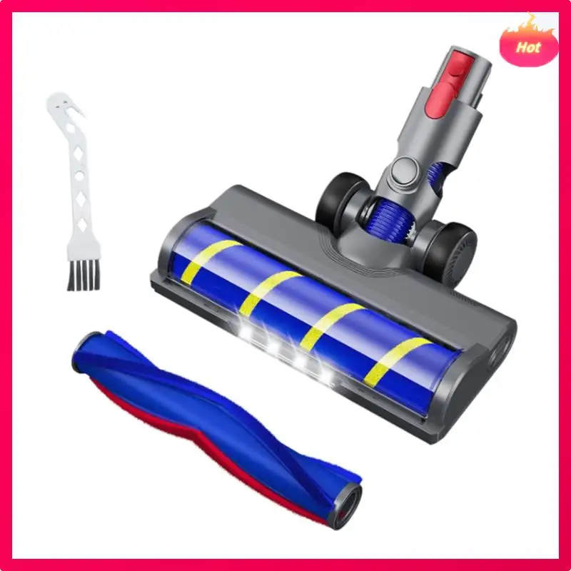 AD-ชั้นสิ่งที่แนบมาสําหรับ Dyson V7 V8 V10 V11 V15 เครื่องดูดฝุ่นพร้อมไฟ LED เปลี่ยนหัวแปรง + V ขนแปรง Roller