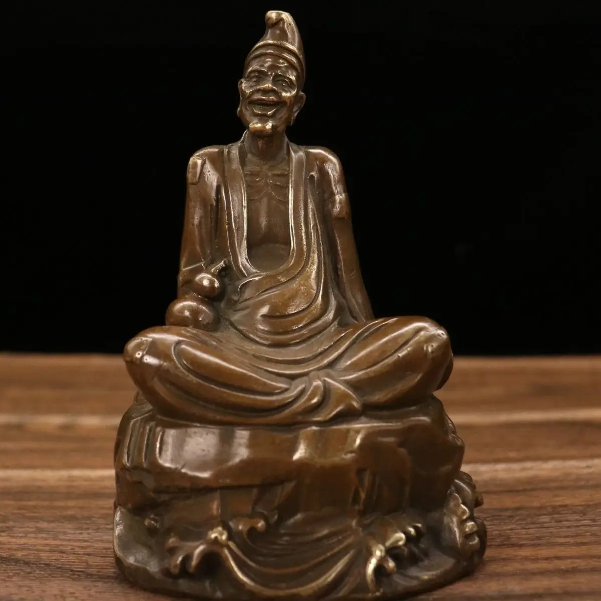 Laughing jigong monk arhat Statue Sculpture Figurines Home Garden Decoration Statues For House