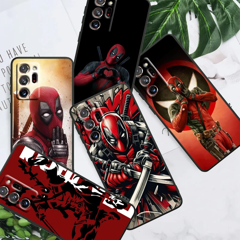 Death Attendant Marvel Fashion For Samsung Note 20 10 Ultra Plus A31 A14 A12 A70 A34 A25 A04 A05 A15 A24 5G Black Cover