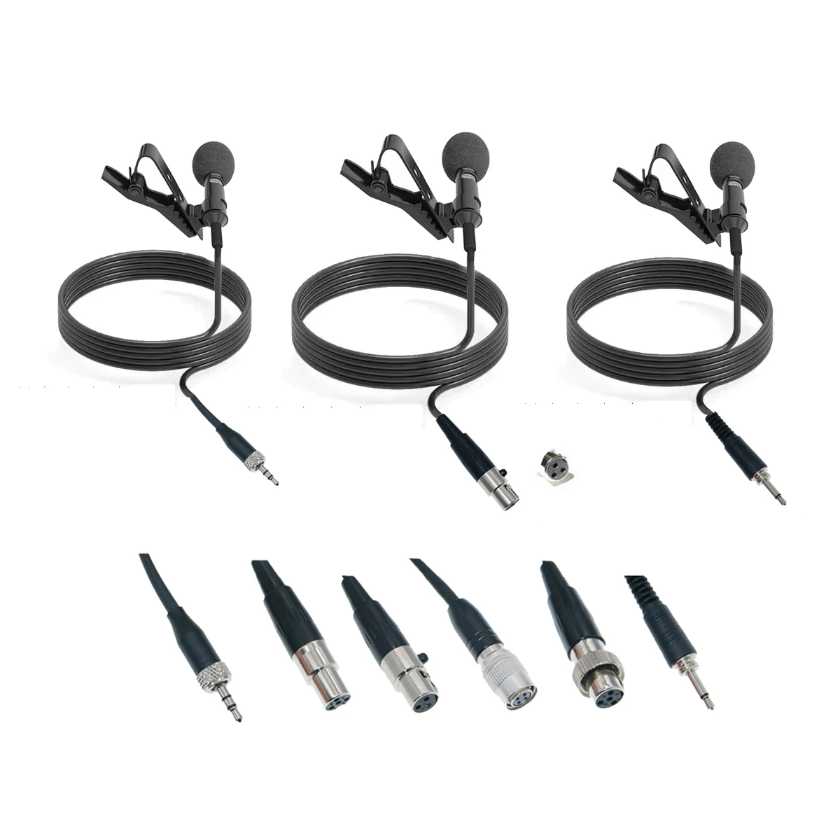 Top TL48 Subminiature Lavalier Condenser Microphone For Shure Sennheiser AKG MiPro Audio-Tichnica Wireless Body Pack Strong Plug