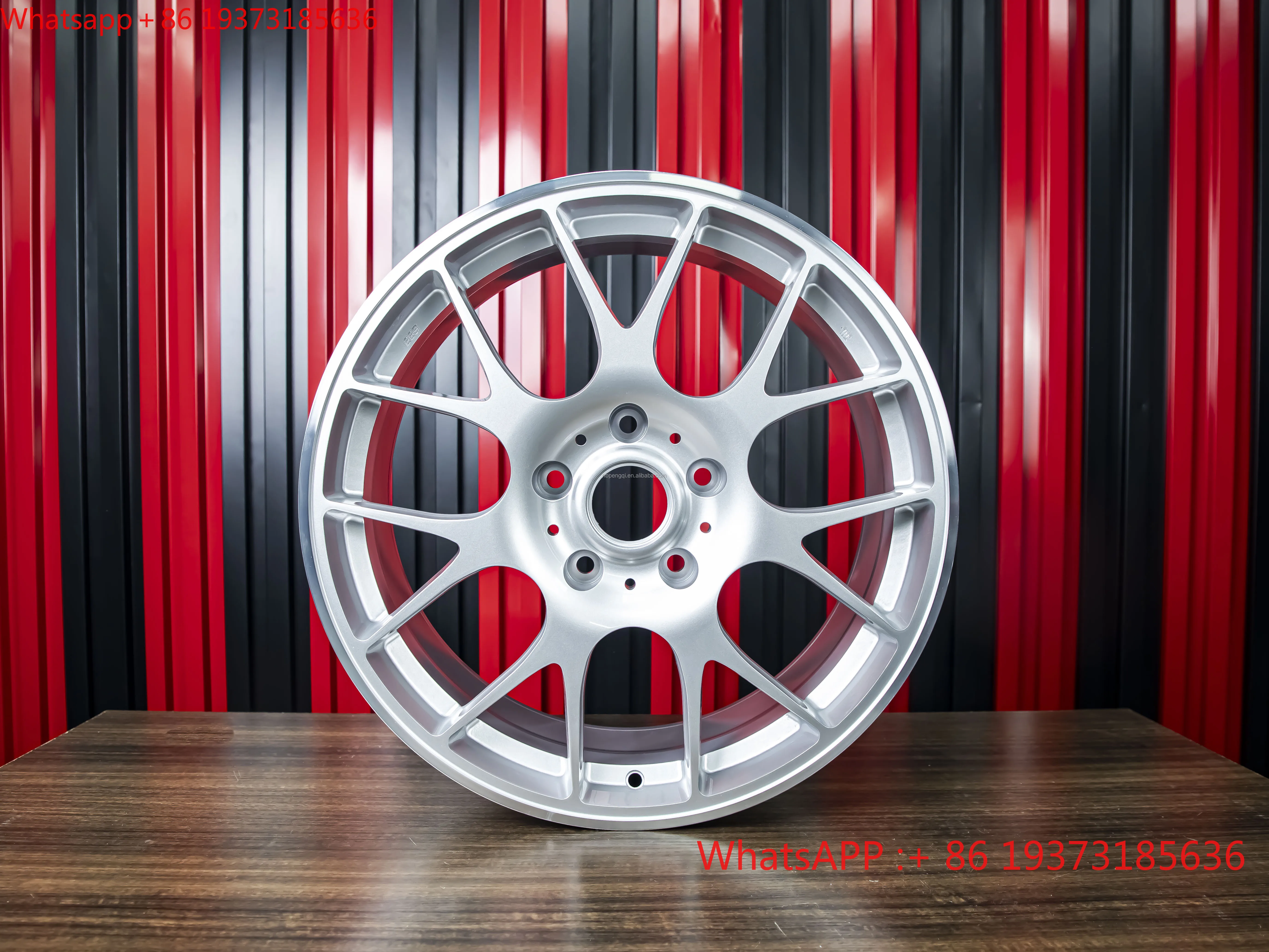 For Factory Direct Sale New Hyper Silver Finishing 19/20 Inch 66.6 Monoblock Forged Aluminium Alloy Wheels for Camaro