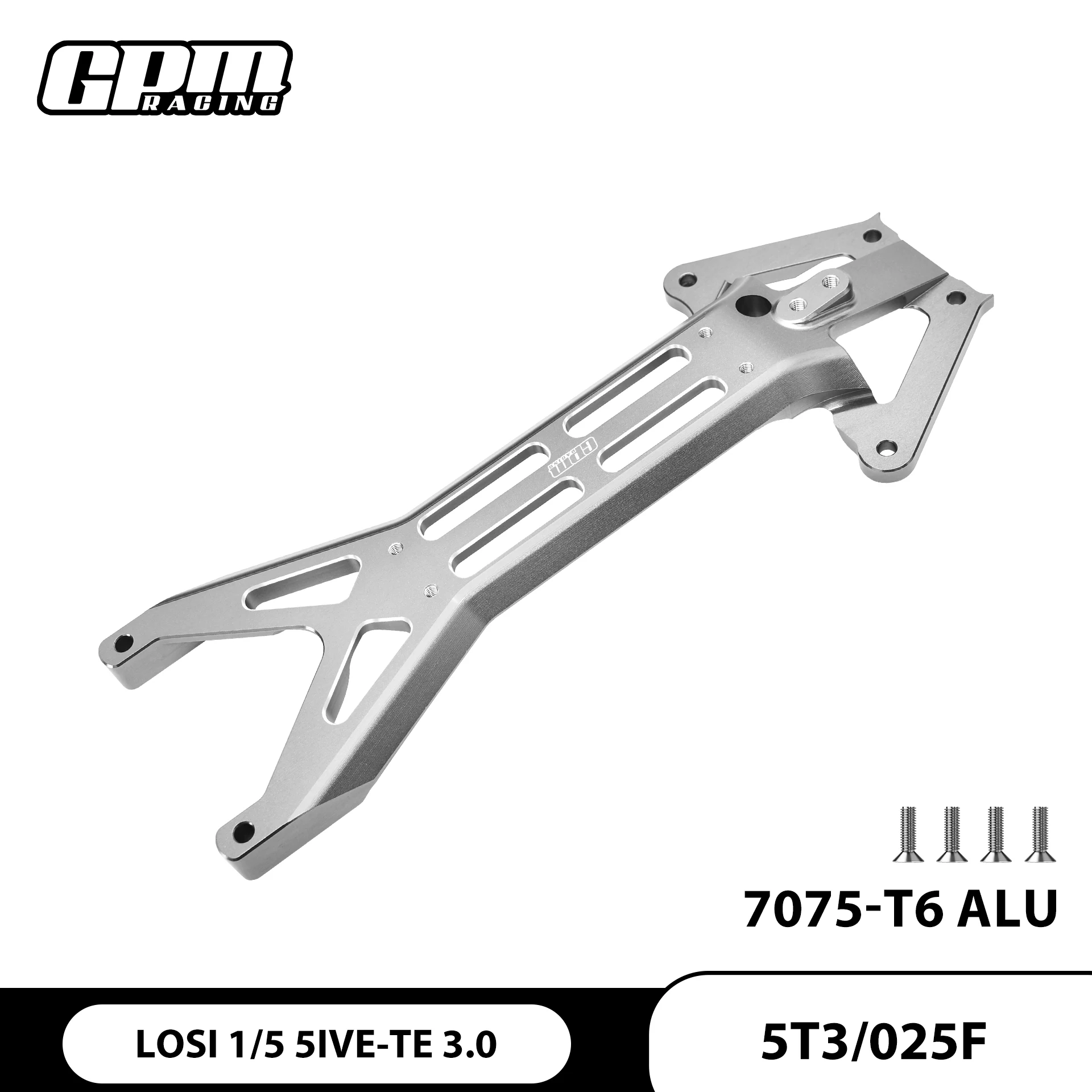 GPM 7075 ALLOY FRONT UPPER CHASSIS BRACE LOSI 1/5 5IVE-TE 3.0 Electric 4WD Desert Truck RTR-LOS05022