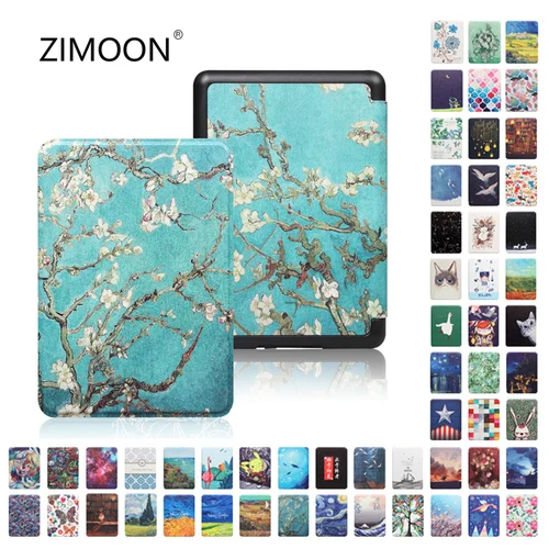 Para Kindle Paperwhite 12th funda inteligente para Kindle 11th funda Premium pintada para Paperwhite 10th funda protectora magnética Slimshell