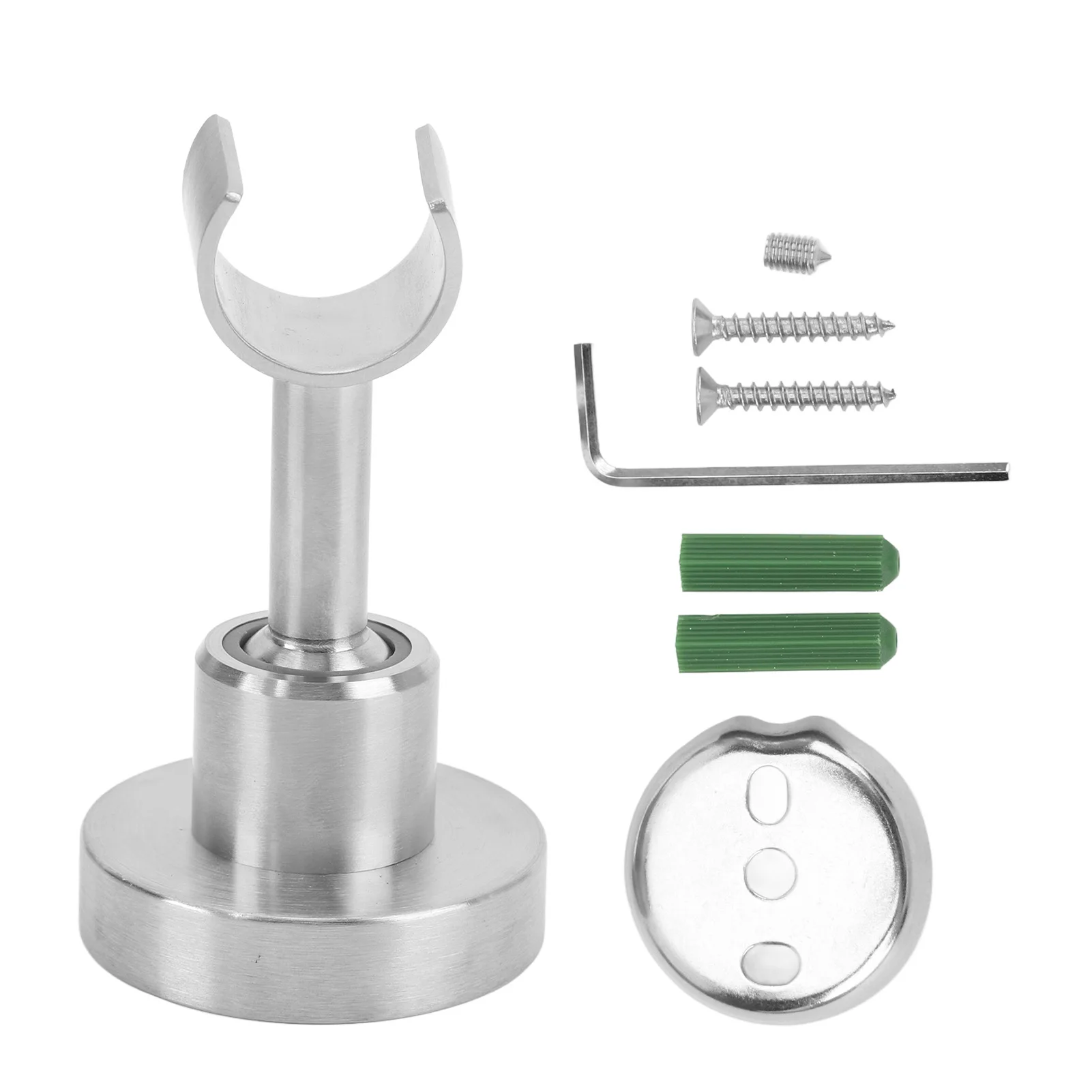 

Shower Head Holder 360 Degree Rotation Pull Out Type Stainless Steel Shower Arm Bracket Easy to Install for RV Bathroom